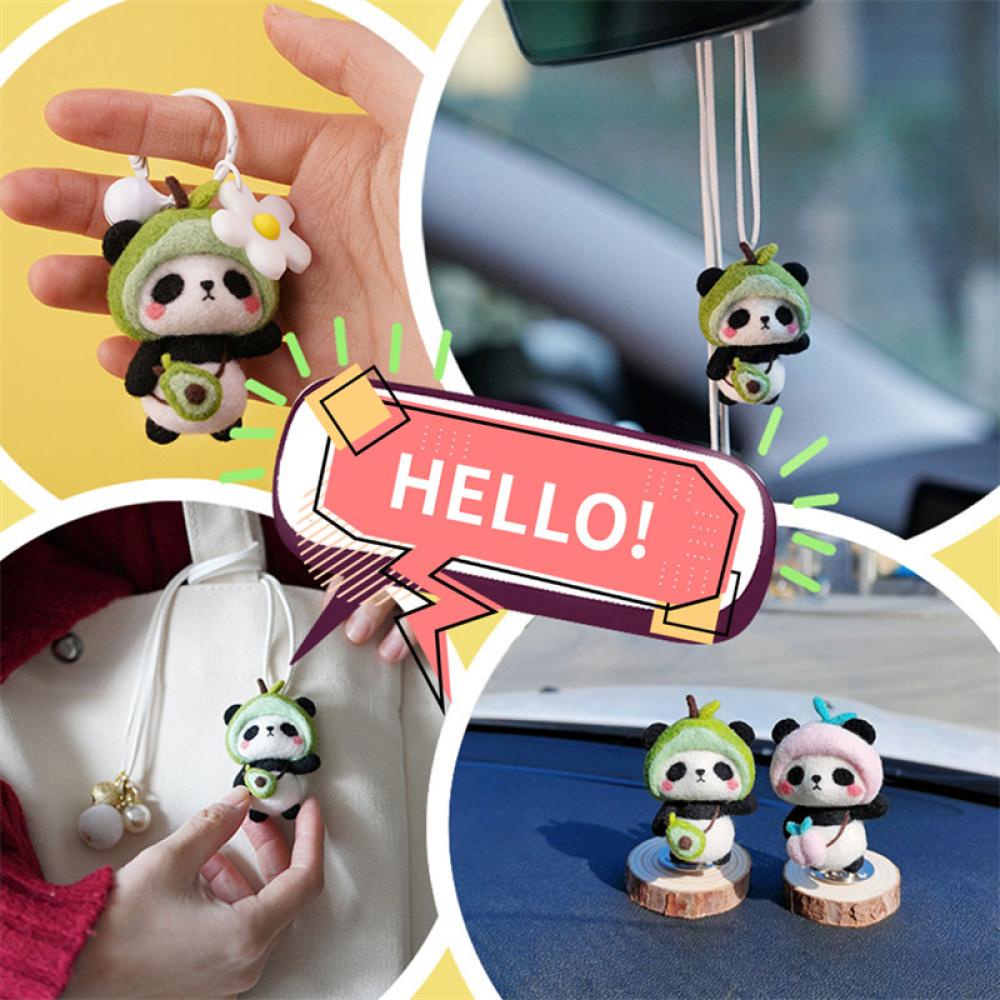 Bộ Dụng Cụ Đan Len Thủ Công Hình Gấu Trúc Dễ Thương Cho Người Mới Bắt Đầu C3H6