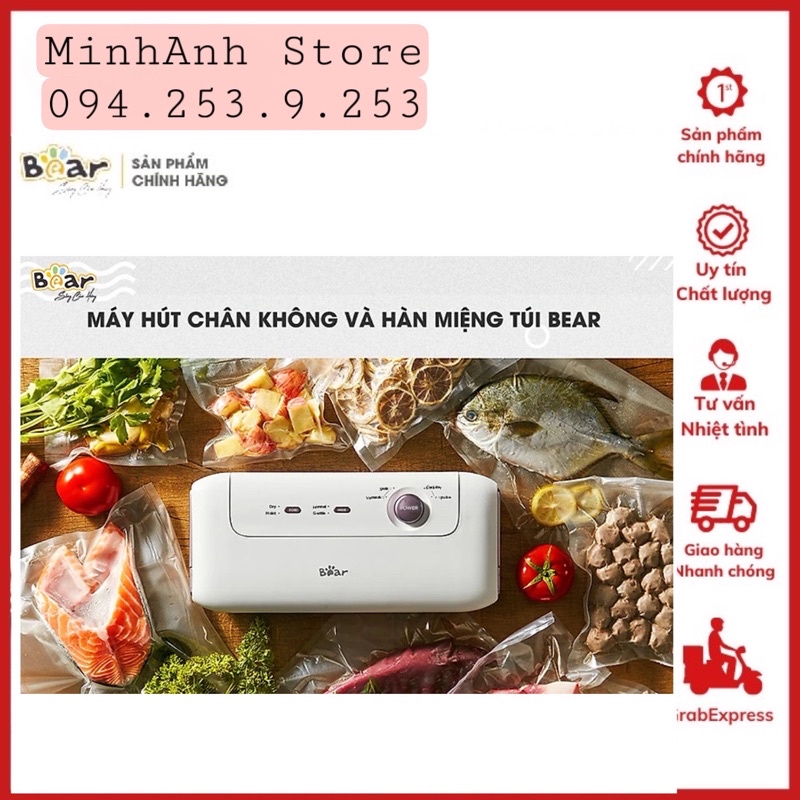 Máy hút chân không Bear FKJ- A01F1. HÀNG CÓ SẴN/CHÍNH HÃNG BH 18 THÁNG