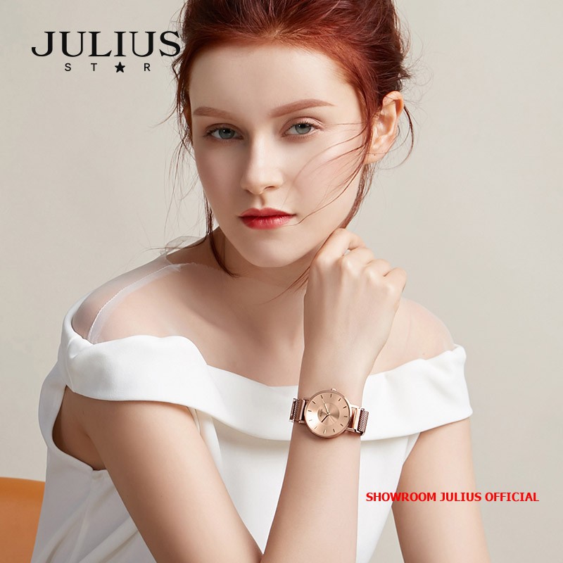 Đồng hồ nữ Julius Js025 kính Sapphire khóa nam châm | Julius Official