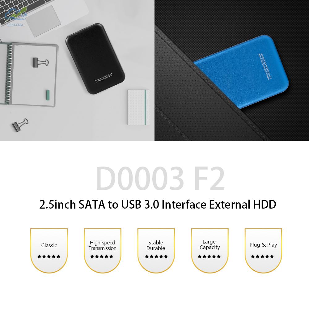 Ổ Cứng Di Động Hdd G F2 2.5inch Sata Sang Usb 3.0 Kèm Phụ Kiện 1tb | BigBuy360 - bigbuy360.vn