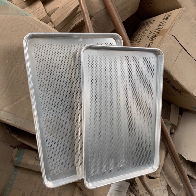 Khay phẳng lỗ 40x60cm khay nướng bánh phẳng lỗ mâm nướng phẳng lỗ 40x60cm