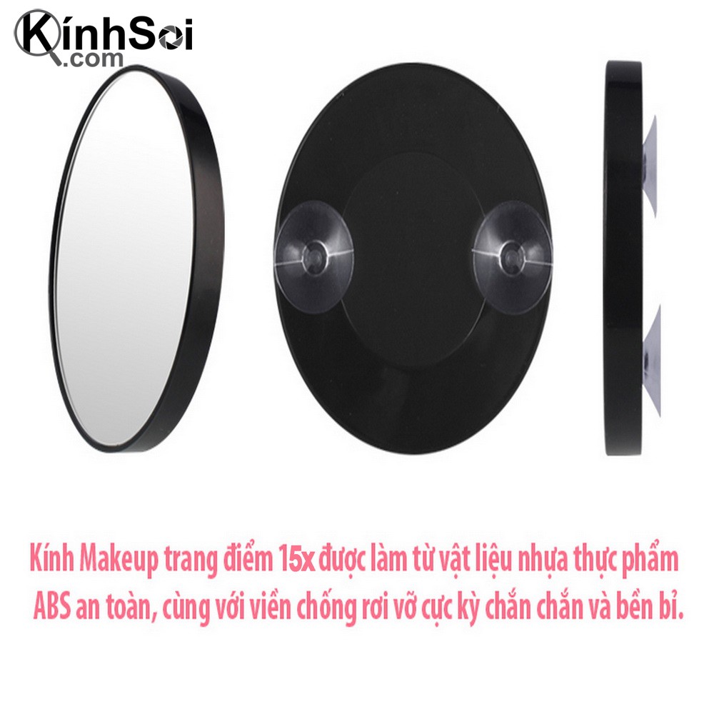 Kính soi trang điểm makeup 15X nhỏ gọn