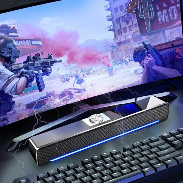 [RẺ NHẤT SHOPPE] Loa Thanh Máy Vi Tính Soundbar Gaming Phiên Bản Nâng Cấp Mới Nhất Của SADA V196, Âm Thanh Siêu Trầm