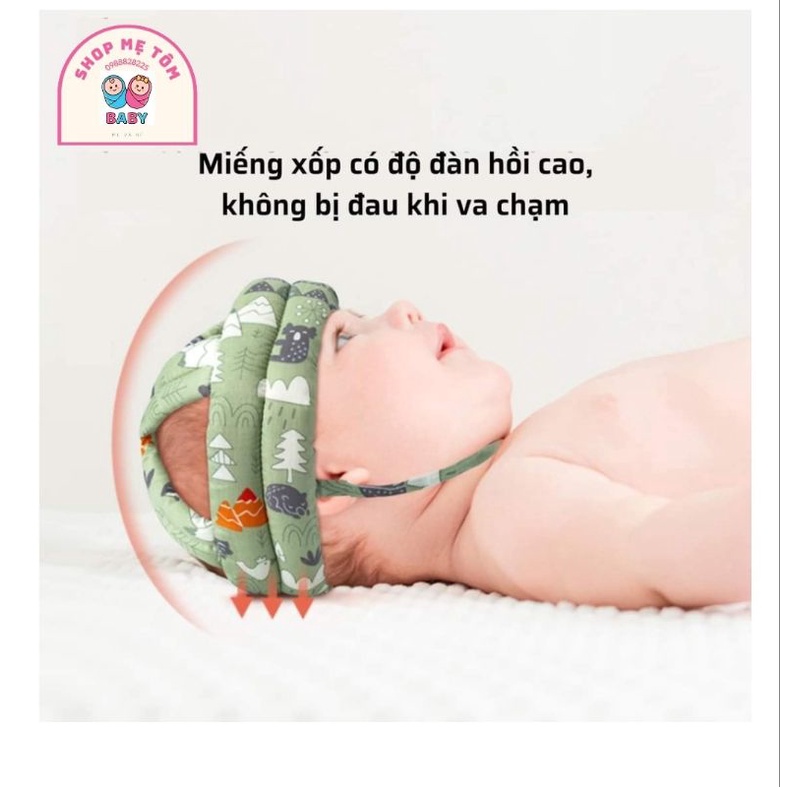 Mũ bảo hiểm cho bé tập đi, tập ngồi