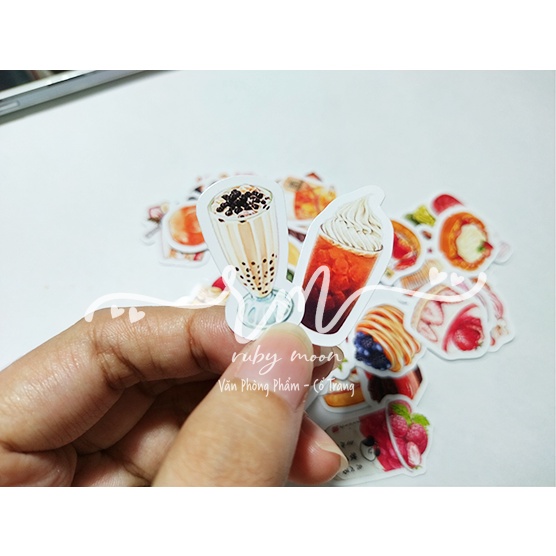 Bộ 32 Sticker nhãn dán Bánh Ngọt, Đổ Ngọt