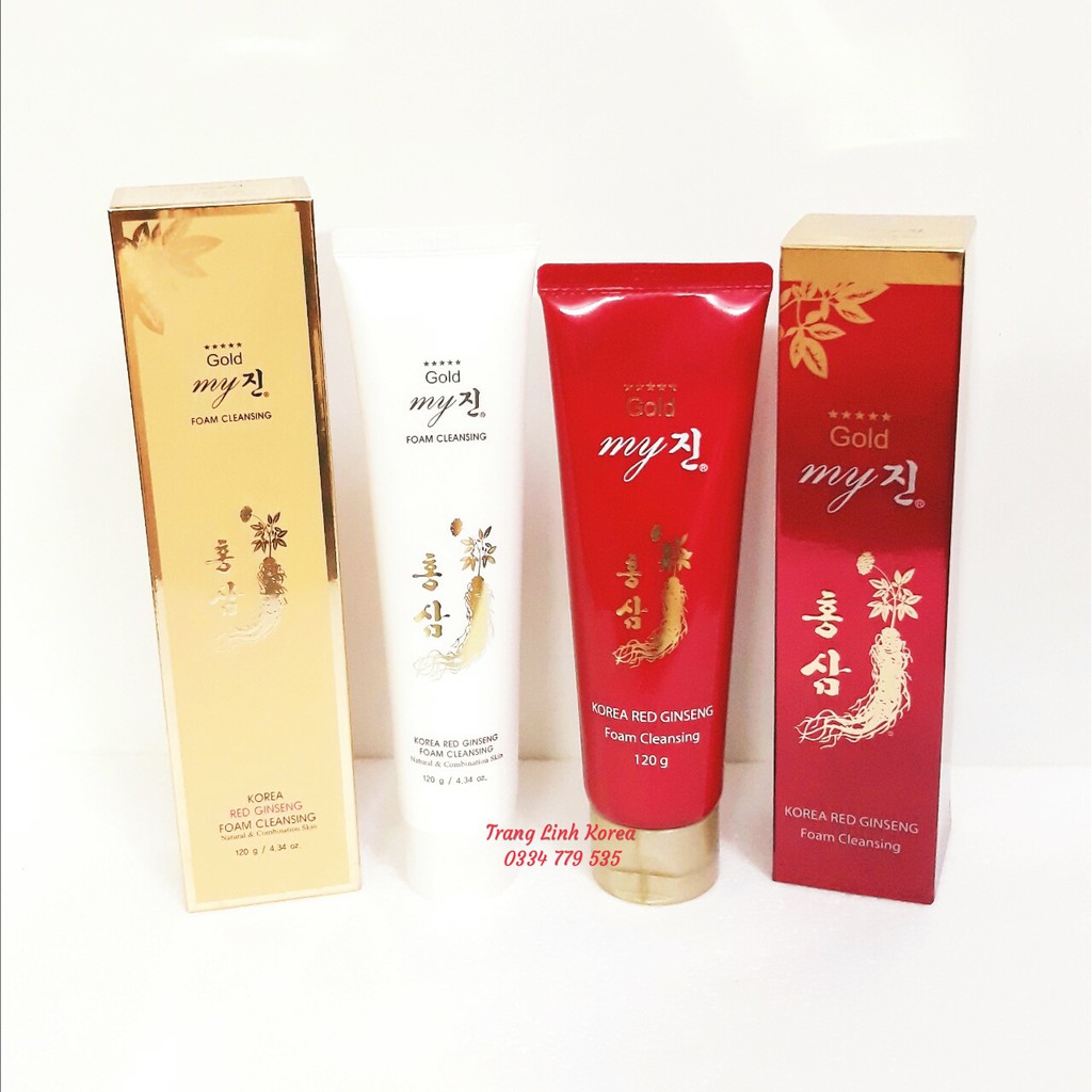 [ Trợ Giá ] Sữa Rửa Mặt Hồng Sâm Vàng My Gold Hàn Quốc