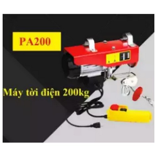 tời điện 200kg 12m Tính linh hoạt cao, kết cấu gọn, kích thước nhỏ và công suất nâng và kéo lớn Chính hãng