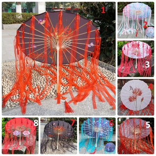 Ô cổ trang- Ô dù Trung hoa cổ trang tua dài