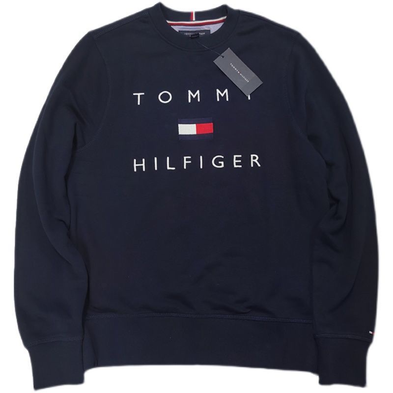 Tomy Áo Thun Cotton Nguyên Chất In logo Chữ Cái Đơn Giản Unisex + Tag