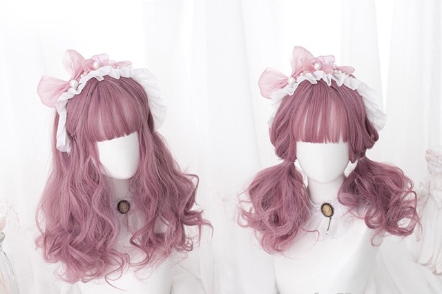 Tóc giả cao cấp - Wig lolita mã LOA tặng kèm lưới đội