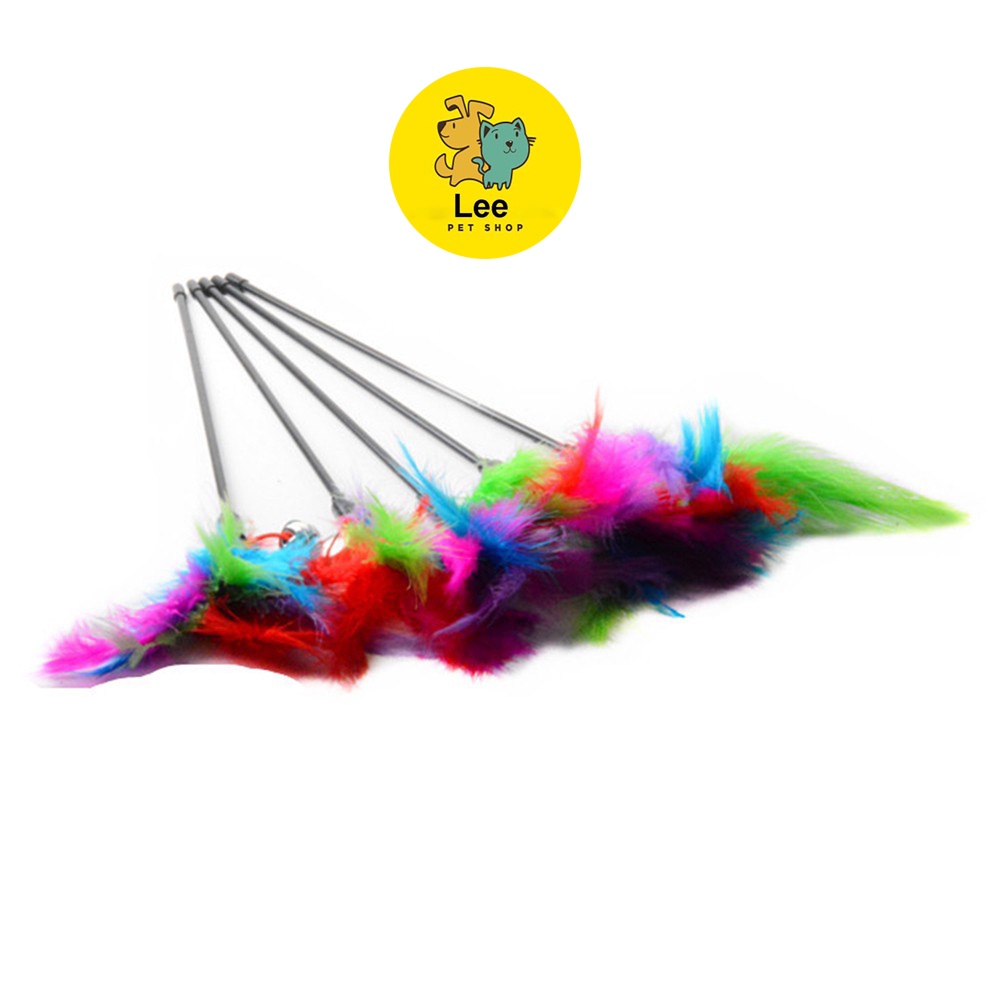Đồ Chơi cho mèo - Cần câu bông lông gà