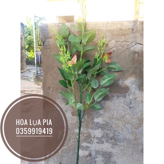 cành lá chồi non-hoa lụa