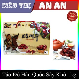 Táo Đỏ Hàn Quốc Sấy Khô Boeun Loess Jujube 1kg Date 2022 (Hộp Quà Tặng)