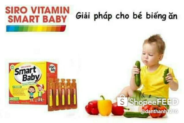 Combo 2 hộp Siro ăn ngon Smart baby