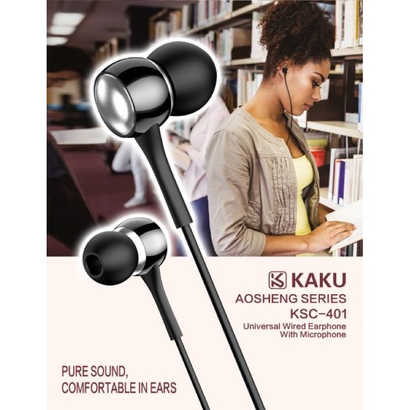 Tai nghe dây loại nhét tai Kaku mã KSC-401 BH 6 THÁNG