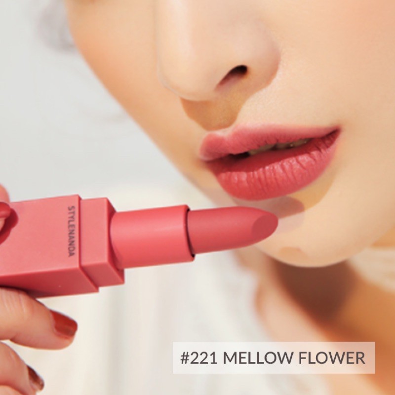 [CHÍNH HÃNG][SẴN] Son Thỏi Lì 3CE Mood Recipe Matte Lip Color Màu Hồng Đất 221 Mellow Flower