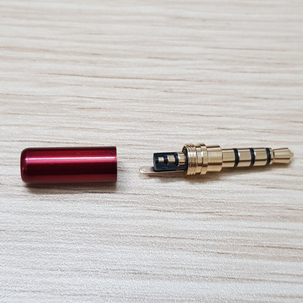 Jack 3.5mm DIY full kim loại,có mic dùng thay thế cho tai nghe