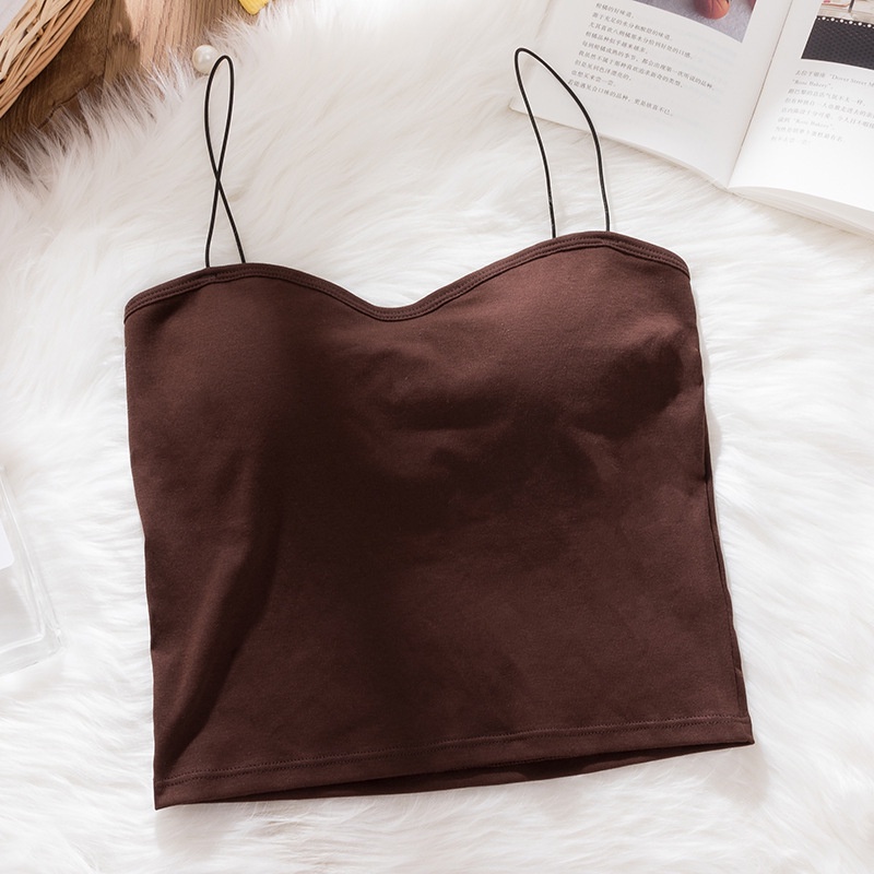 Áo lót Aoweinisi có đệm ngực bằng lụa lạnh thời trang mùa hè cao cấp cho nữ