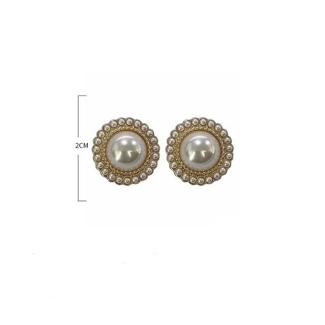 Khuyên tai ngọc trai vintage bông tai ngọc trai nhân tạo siêu xinh BT30