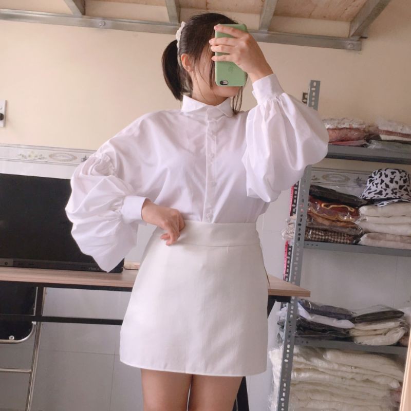 Chân Váy Ngắn Dáng A Chất Tuyết Mưa 3 Màu Đen - Vàng - Trắng Trong Có Quần | BigBuy360 - bigbuy360.vn