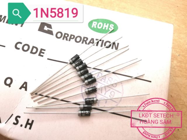 10 chiếc Diode Schottky 1N5819 - 1A/40V