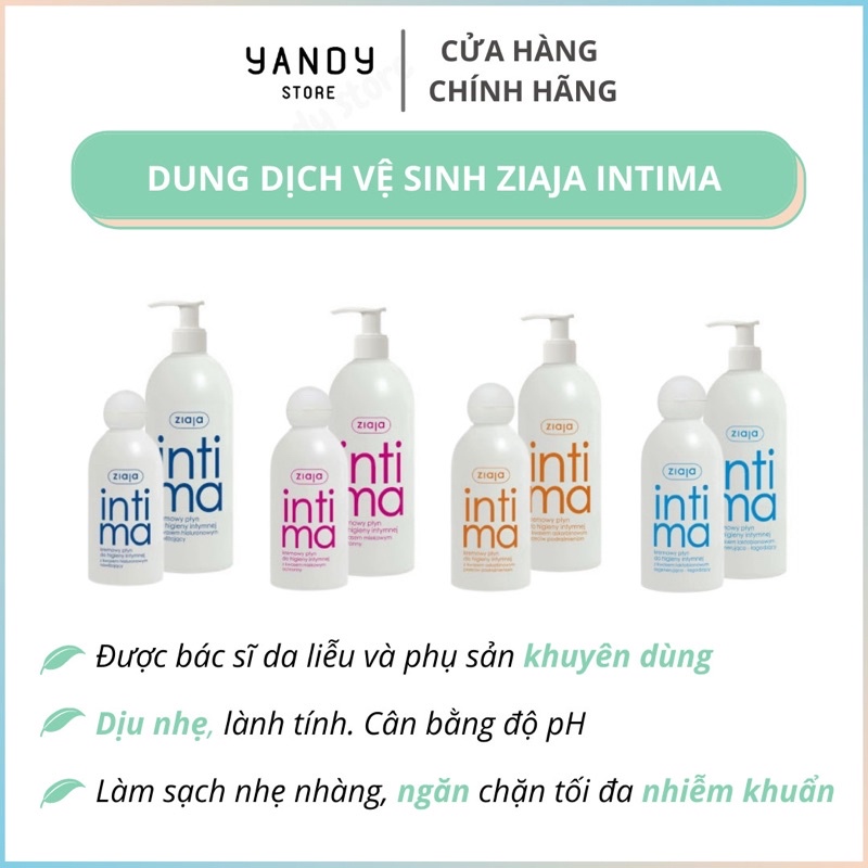 Dung Dịch Vệ Sinh Ziaja Intima Ba Lan 200-500ml