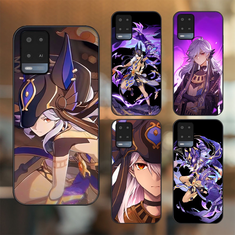 Ốp lưng Oppo A54 4G, A54 5G viền đen in hình Cyno Genshin Impact