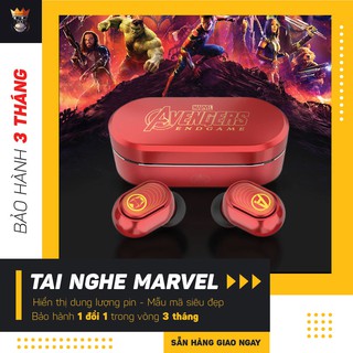 Tai Nghe Bluetooth Không Dây Marvel: Iron Man - Captain America - Spider Man - Black Widow Đẹp Mê Li