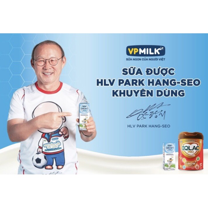 01 Thùng sữa tiệt trùng có đường VPMilk Grow+ trắng (110ml và 180ml) Ship hàng toàn quốc