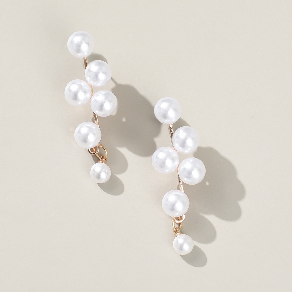 1 Đôi Bông Tai Ngọc Trai / Nho Sang Trọng Thời Trang Cho Nữ