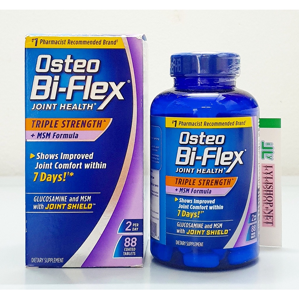 Osteo Bi-Flex Triple Strength + MSM Glucosamine chai 80 viên từ Mỹ giảm đau khớp