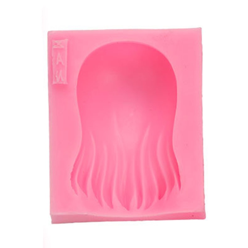 Khuôn Silicone Làm Bánh Tạo Hình Tóc Búp Bê Đẹp Mắt Tiện Dụng