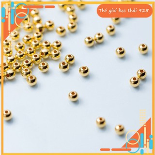 Bi bạc mạ vàng 3mm