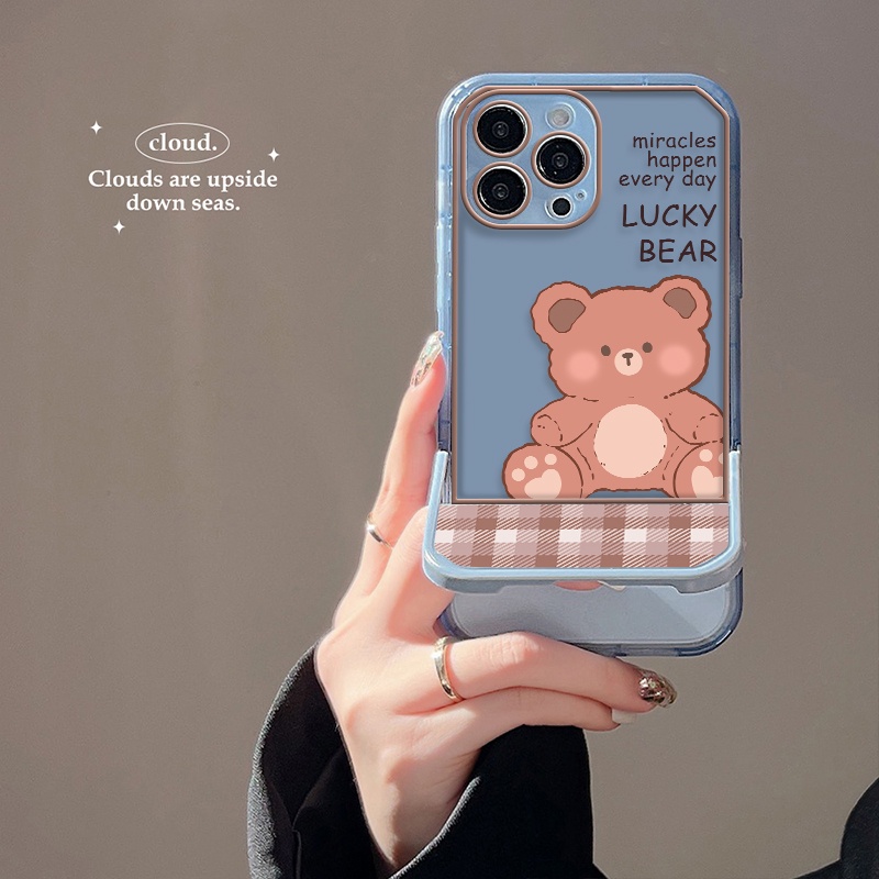 Ốp Điện Thoại TPU Mềm Chống Sốc In Hình Gấu Nâu Dễ Thương Cho IPhone 11 12 13 Pro MAX 7 8 Plus X XS XR MAX 6 6S SE 2020