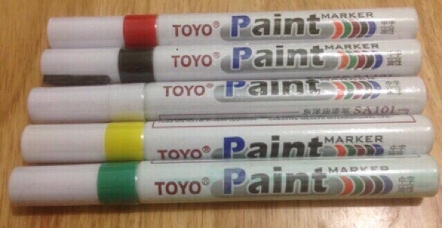 Bút sơn vẽ TOYO Marker SA101 vẽ trên mọi chất liệu.