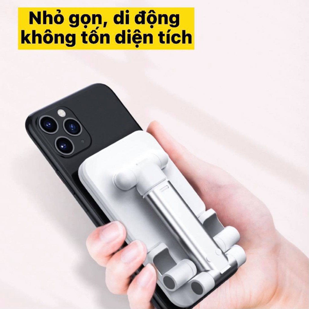 Giá Đỡ Ipad Điện Thoại Máy Tính Bảng Tăng Giảm Chiều Cao💥𝑭𝑹𝑬𝑬𝑺𝑯𝑰𝑷💥Kệ kẹp gấp gọn để bàn, hợp kim nhôm.