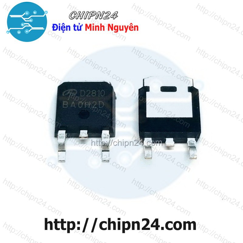 [2 CON] MOSFET Dán AOD2810 TO-252 46A 80V Kênh N (SMD Dán) (D2810 2810)