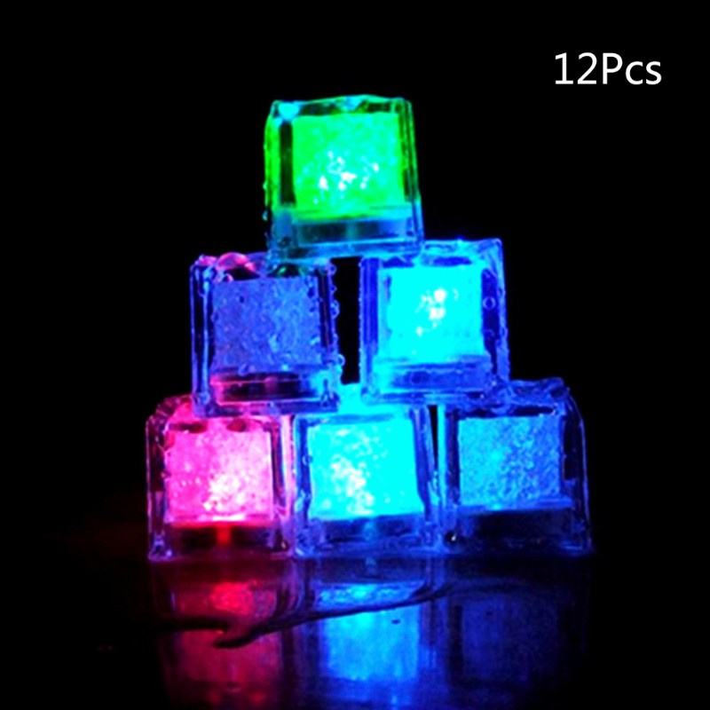 Bộ 12 Đèn Led Hình Viên Đá Phát Sáng Tự Động