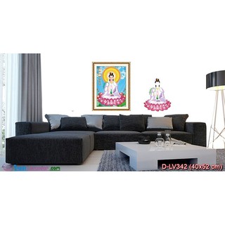 Tranh đính đá quan thế âm bồ tát 40x52
