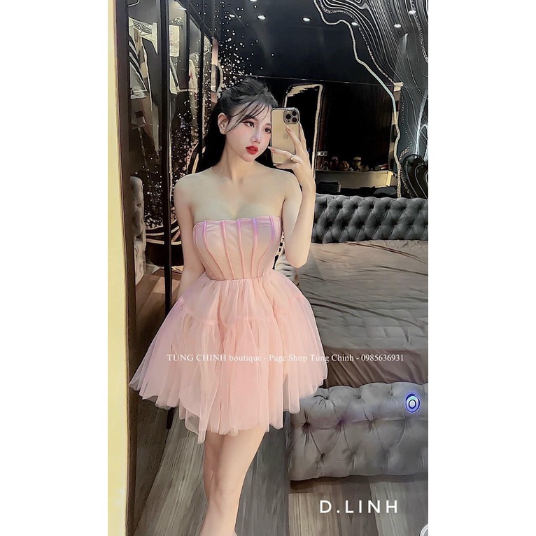 Đầm lưới gọng .