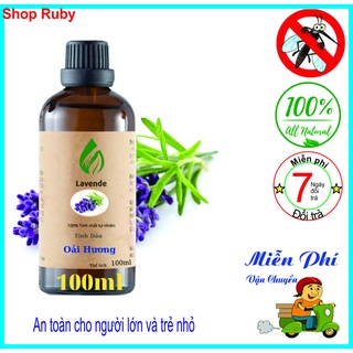 Tinh Dầu Nguyên chất - (HàngNhâp khẩu Ấn Độ), Sả chanh, , Quế, Hoa Nhài, oải Hương , Bạc hà Trầm Hương Loại 50ml 100ml