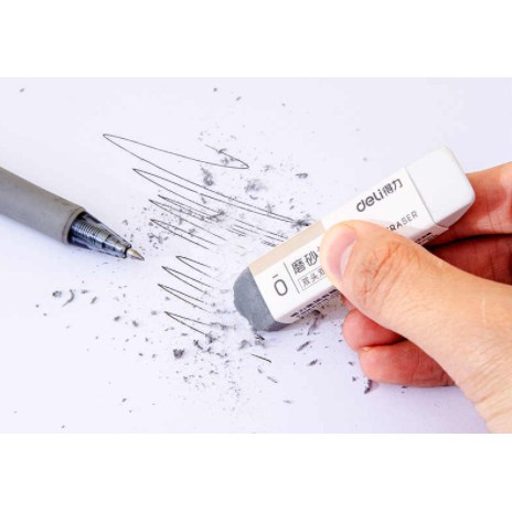 Gôm Tẩy Xóa Eraser 2 Đầu Xóa Được Mực 71115 - Deli
