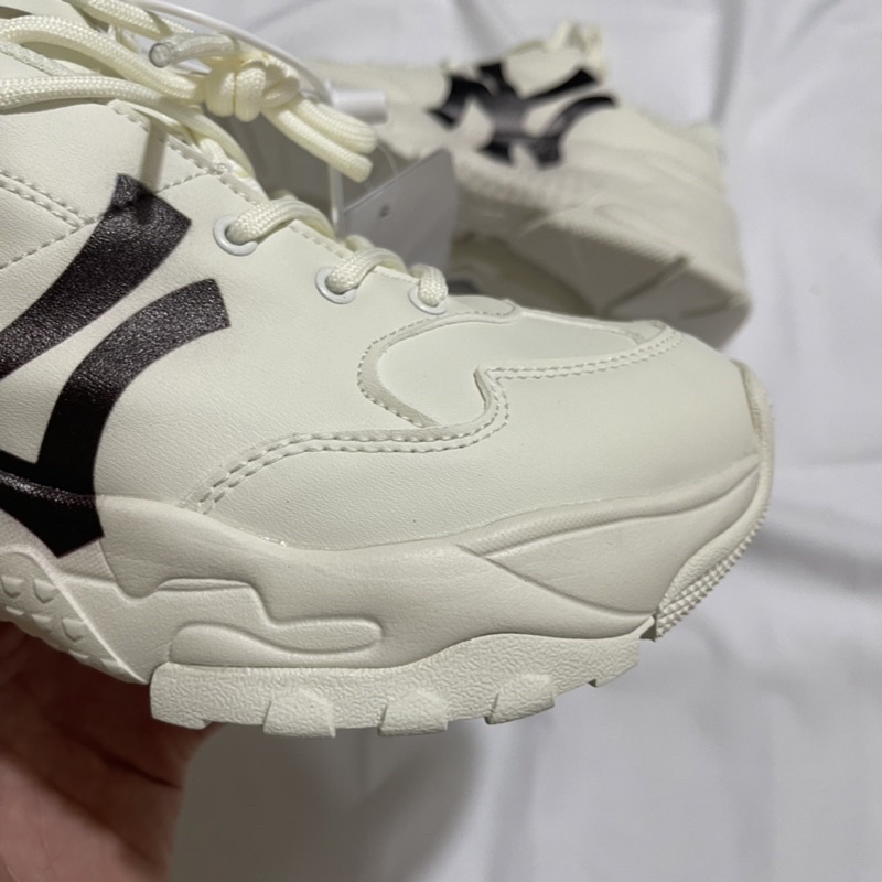 Giày boston MLB NY đen chữ nghiêng mới cao cấp giày MIB NY trắng full box bảo vệ túi kèm xách