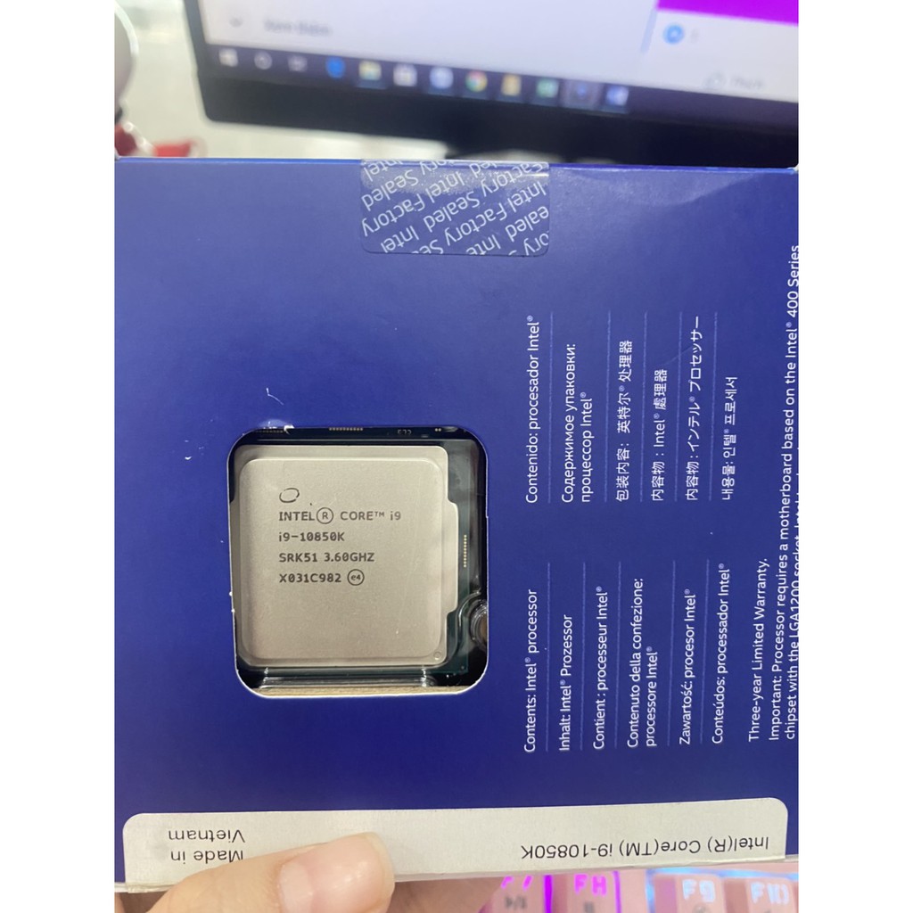 Bộ vi xử lý CPU Intel Core i9-10850K new seal (Bảo hành 36 Tháng)