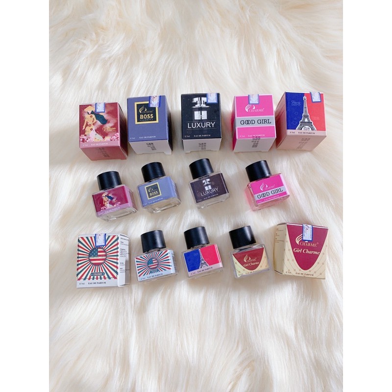 NAY SHOP VỀ 7 MẪU THỬ MINI CHAM HOA 5ml CHO KHÁCH