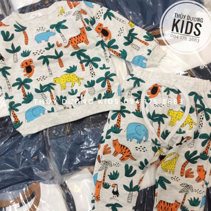 Bộ nỉ Next muông thú cho bé trai