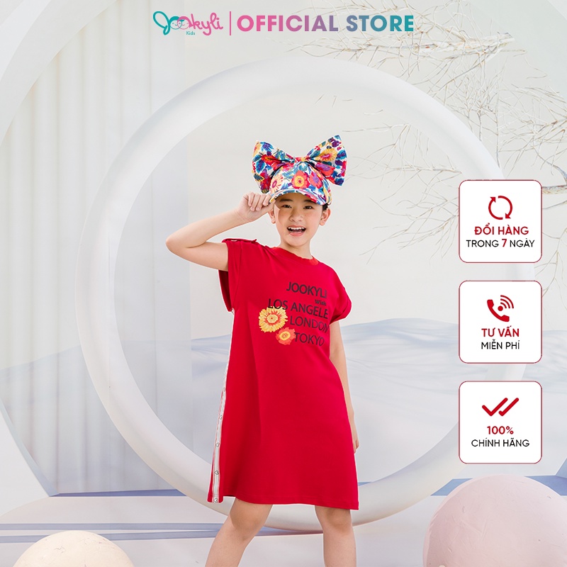 Đầm bé gái JOOKYLI suông cotton Bloom 43G0985