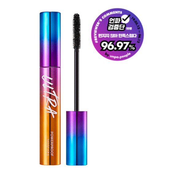 Mascara cong dày mi không thấm nước Missha Ultra Powerproof Mascara curl up volume màu đen