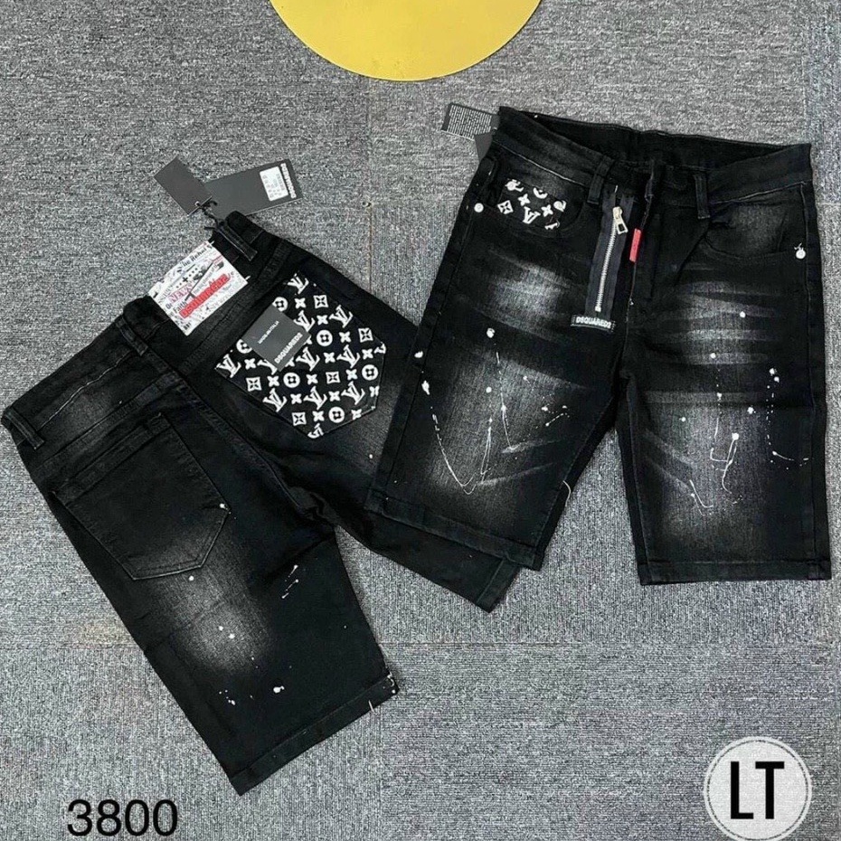 Quần Short Jean Nam rách chất liệu jean cao cấp