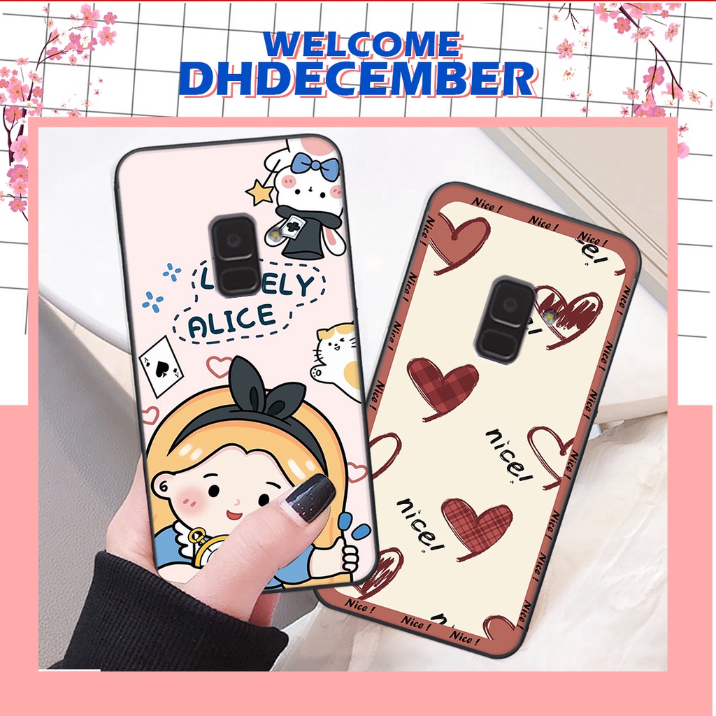 Ốp lưng Samsung  A6 2018 / A8 2018 / A8 PLUS in hình nice ,good luck happy ốp xinh viền dẻo đẹp chất